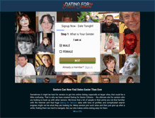 Tablet Screenshot of datingforseniorcitizens.com